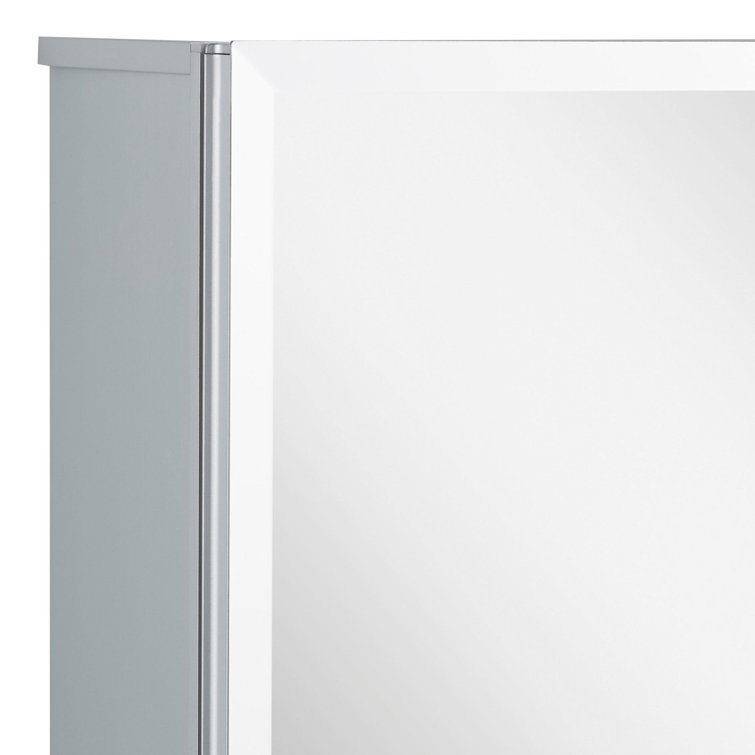 Vinodel 31.88" x 36" Clear Glass Single Door Medicine Cabinet