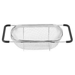 Stainless Steel Over the Sink Colander with Nonslip Handles