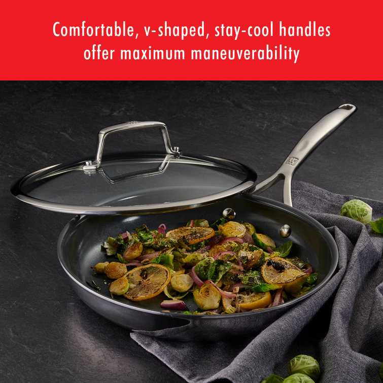 10-Piece Stainless Steel Ceramic Nonstick Cookware Set