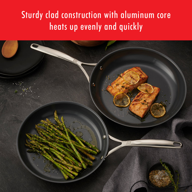 10-Piece Stainless Steel Ceramic Nonstick Cookware Set