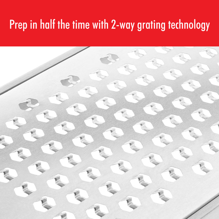 ZWILLING Pro Fine Stainless Steel Grater with Soft-Touch Handle