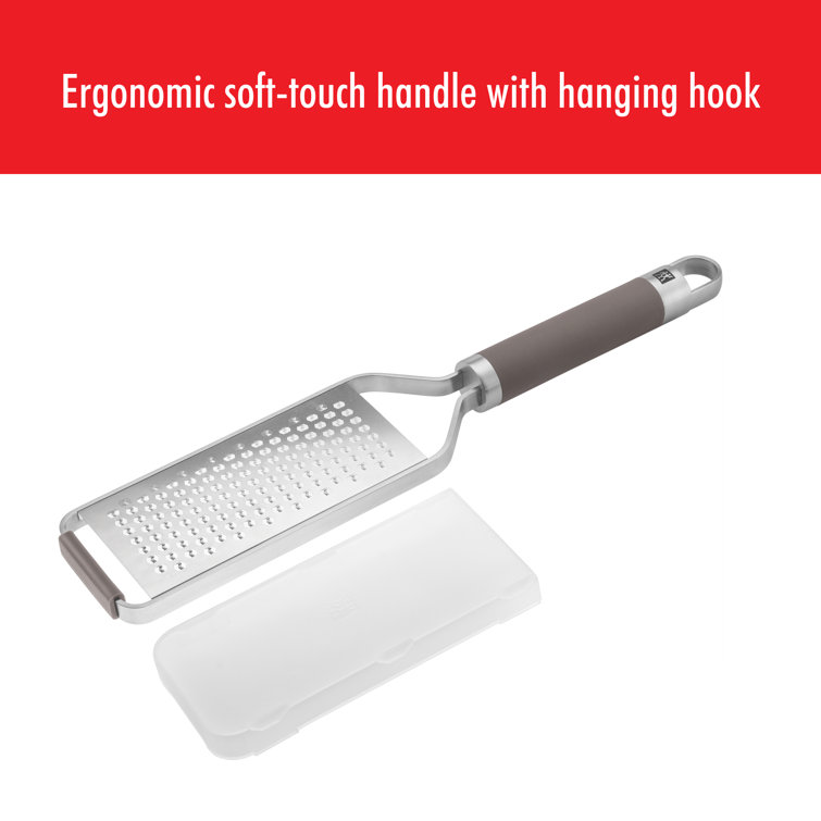 ZWILLING Pro Fine Stainless Steel Grater with Soft-Touch Handle