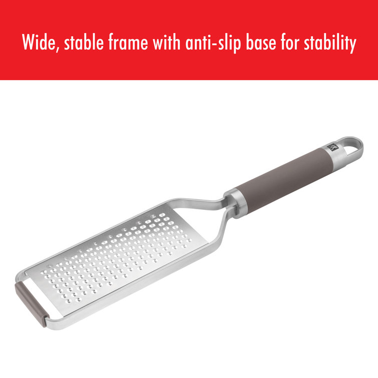ZWILLING Pro Fine Stainless Steel Grater with Soft-Touch Handle
