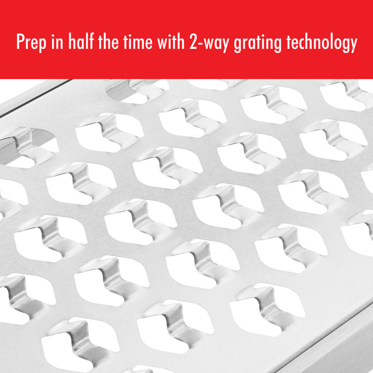 Stainless Steel 3-Piece Grater Set with Soft-Touch Handle
