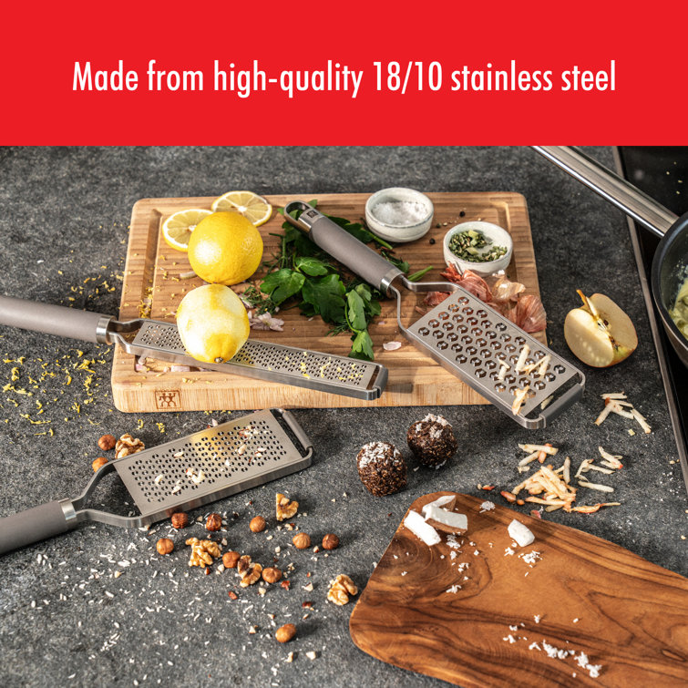 ZWILLING Pro Fine Stainless Steel Grater with Soft-Touch Handle