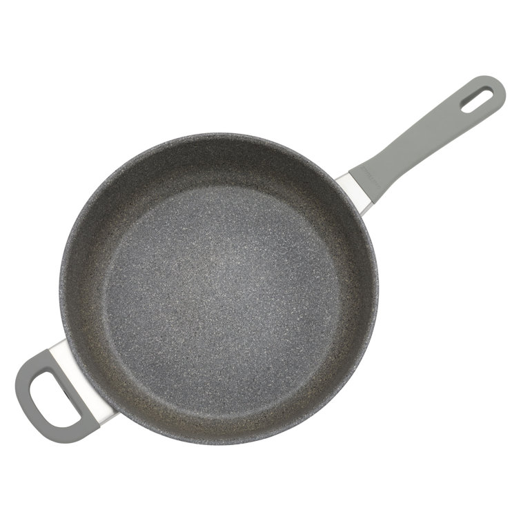 Gray 3.9-qt Aluminum Nonstick Sauté Pan with Glass Lid