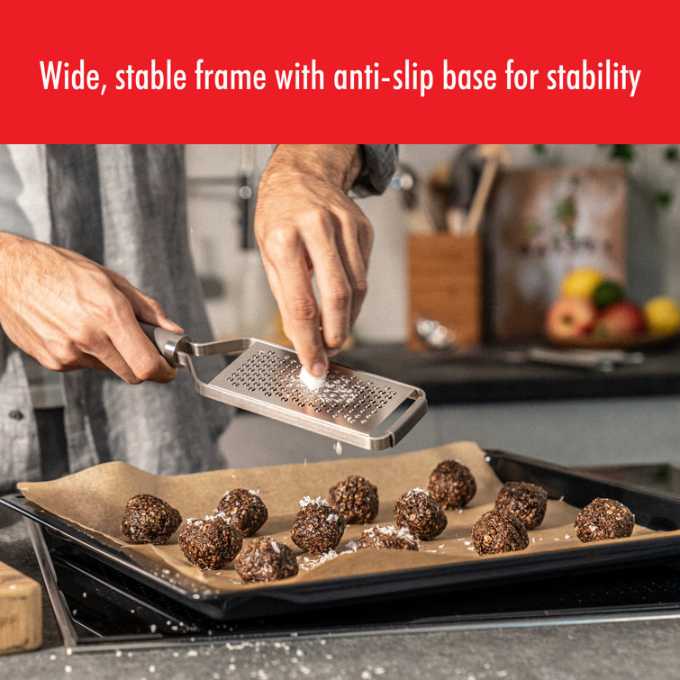 Stainless Steel 3-Piece Grater Set with Soft-Touch Handle