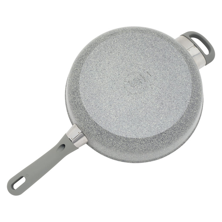 Gray 3.9-qt Aluminum Nonstick Sauté Pan with Glass Lid