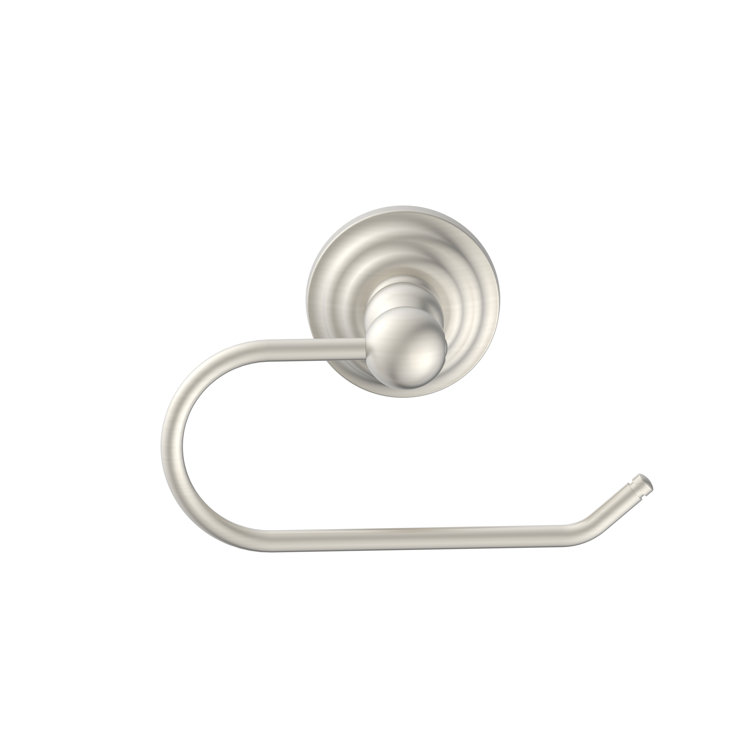 Brushed Nickel Wall Mounted Round Toilet Paper Holder
