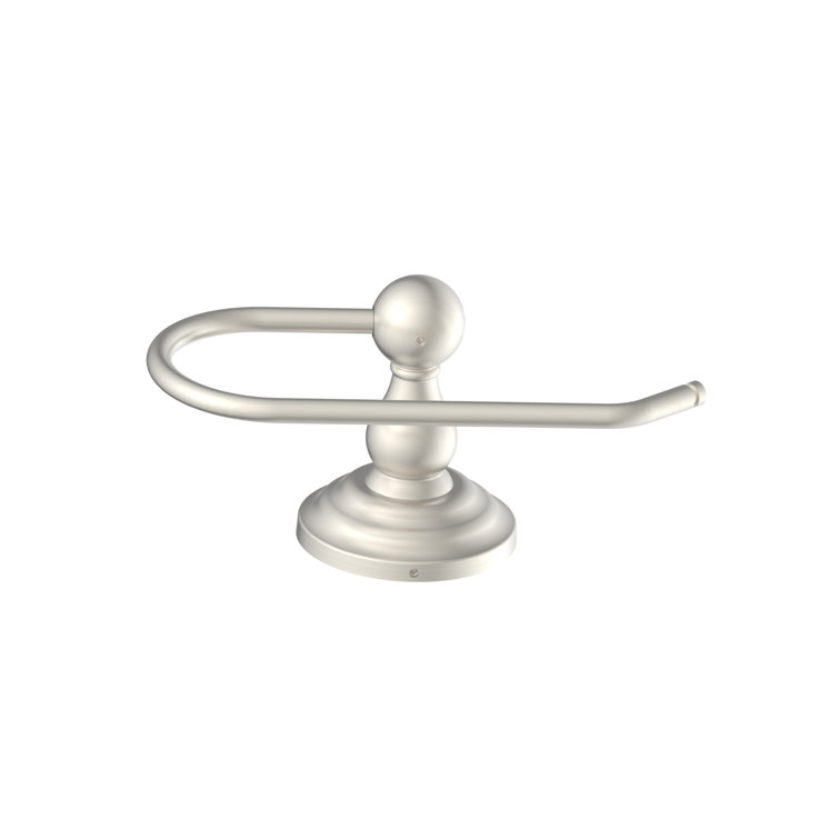 Brushed Nickel Wall Mounted Round Toilet Paper Holder
