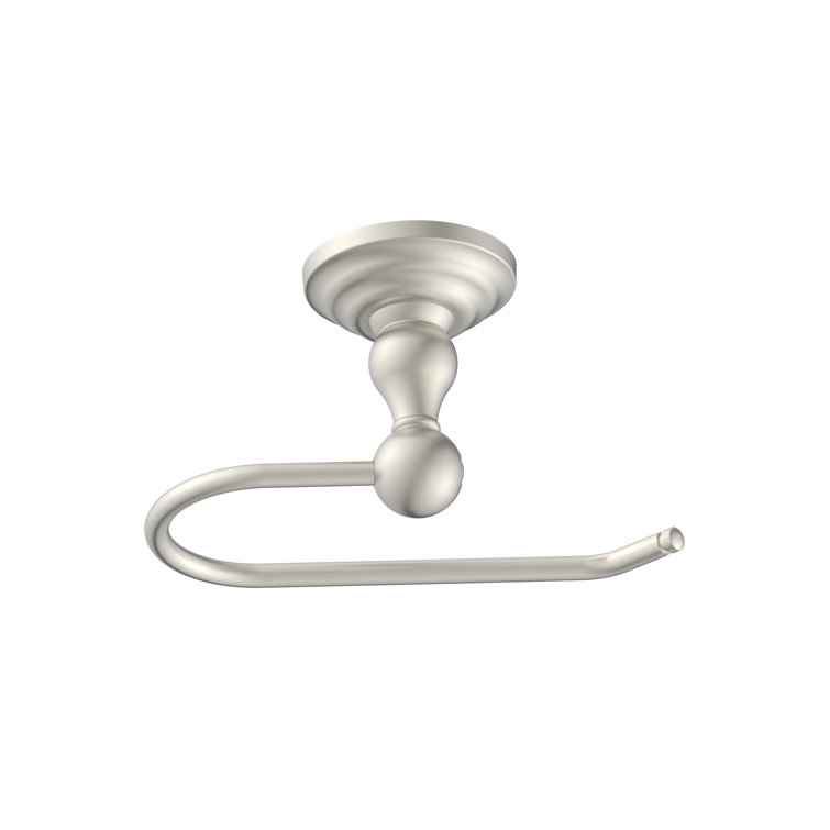 Brushed Nickel Wall Mounted Round Toilet Paper Holder