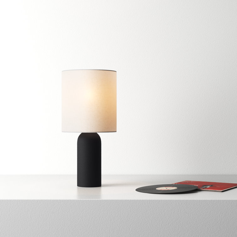 Black and White Modern Wood Table Lamp