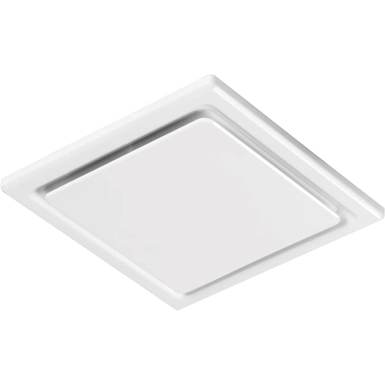 White Painted Ceiling Mount Bathroom Exhaust Fan, 110 CFM