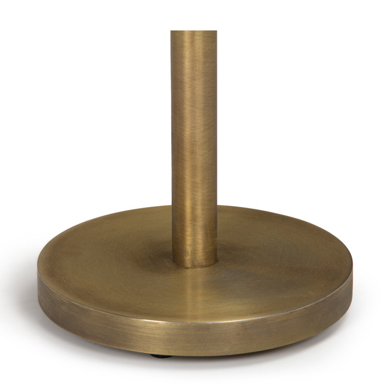 Black Marble and Brass 24" Drink Table