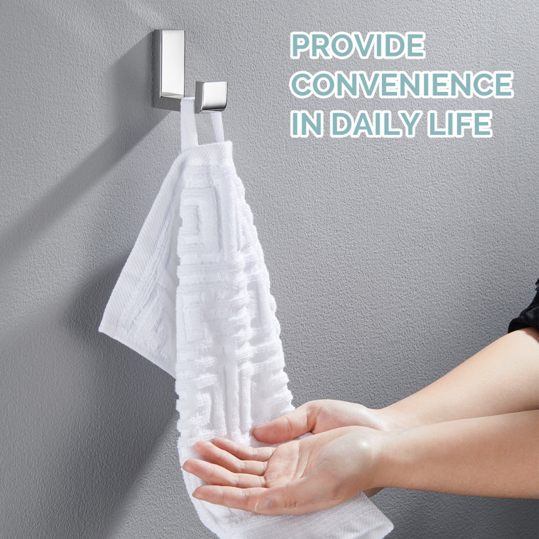 Polished Chrome Stainless Steel Bathroom Wall Hook