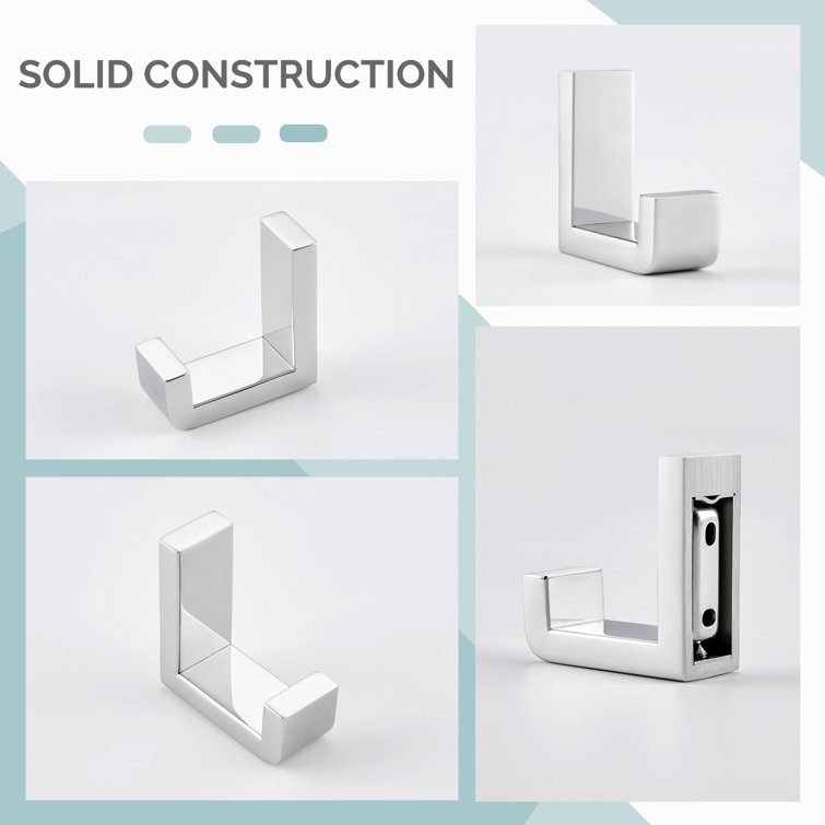 Polished Chrome Stainless Steel Bathroom Wall Hook