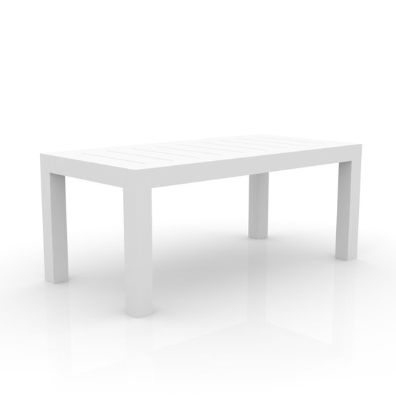 Sleek White Polyethylene Rectangular Dining Table by Studio Vondom