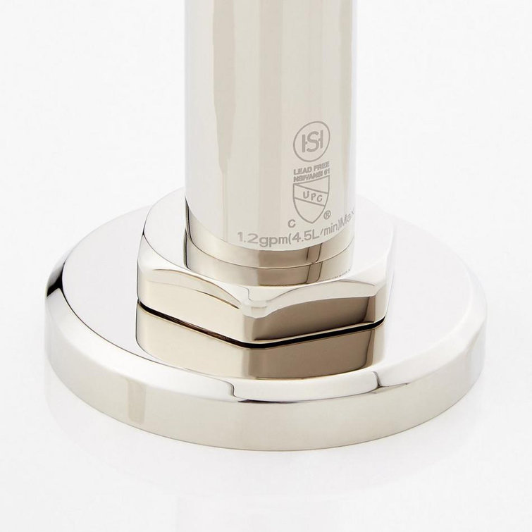 Polished Nickel Widespread Bathroom Faucet with Lever Handles
