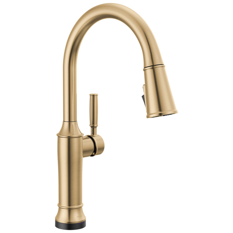 Renaldi Brushed Gold Touchless Pull-Down Kitchen Faucet