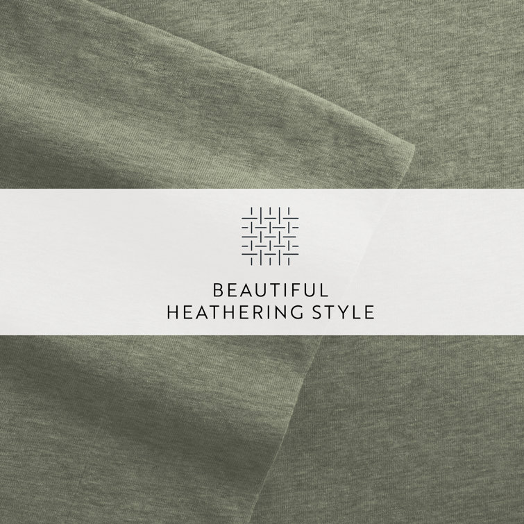 Sage Twin Cotton Jersey Knit Sheet Set