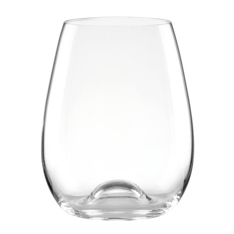 Tuscany Classics Clear Crystal Stemless Wine Glass Set