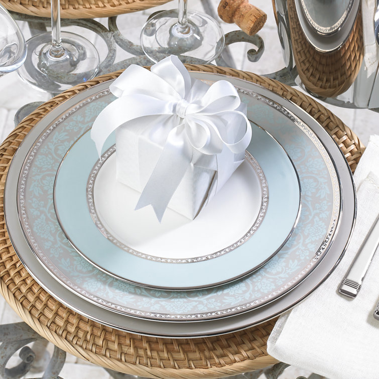 Lenox Westmore White and Blue Bone China 5-Piece Place Setting