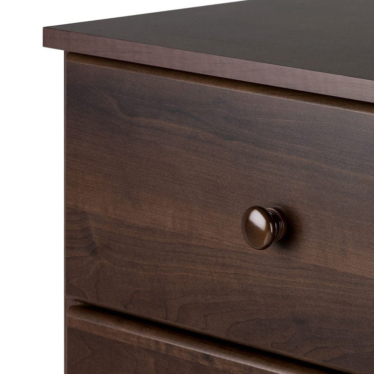 Astrid Espresso 4-Drawer Vertical Wood Dresser