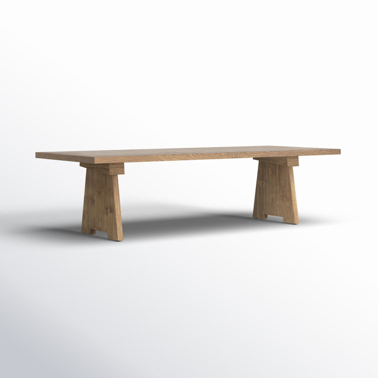 Darnell Light Oak Rectangular Farmhouse Dining Table