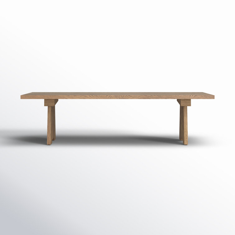Darnell Light Oak Rectangular Farmhouse Dining Table