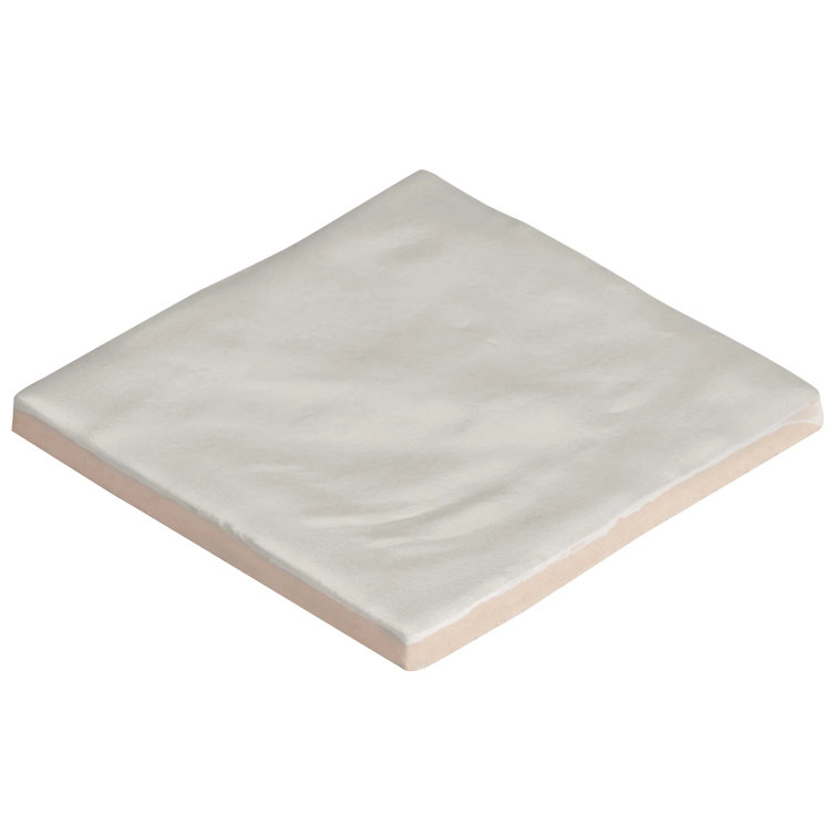 Amagansett 4" x 4" White Ceramic Wall Tile Set