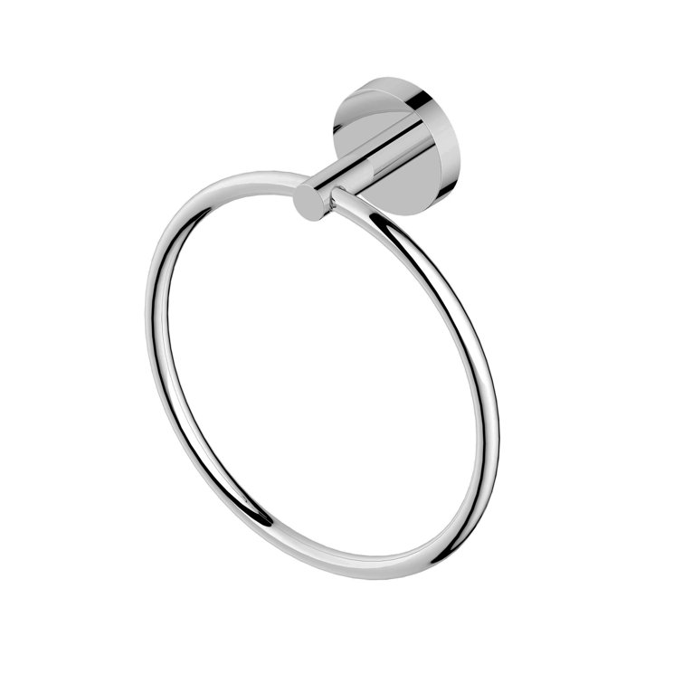 Modern Chrome Wall Mounted Towel Ring with Starlight Finish