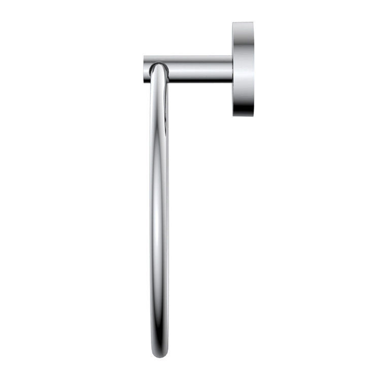 Modern Chrome Wall Mounted Towel Ring with Starlight Finish