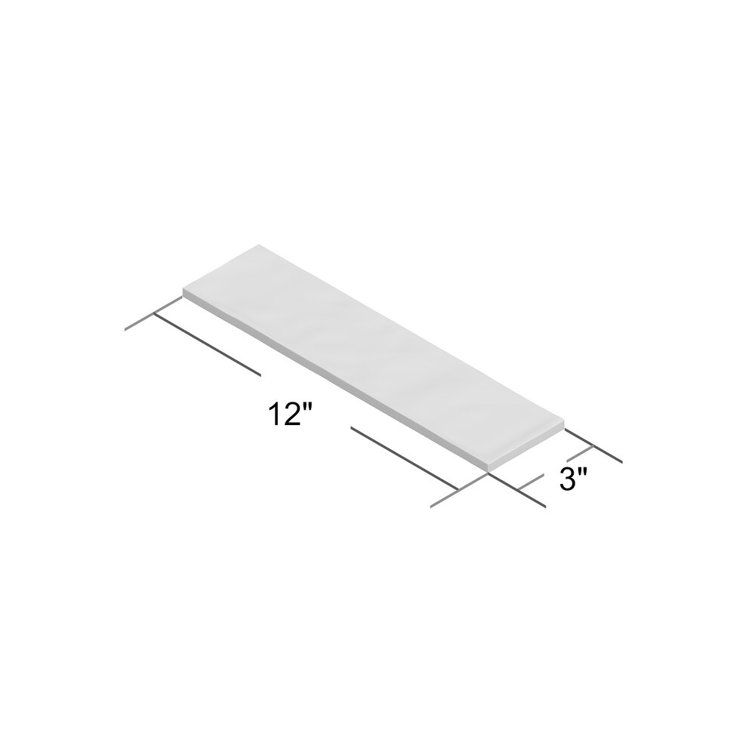 Marina White 3x12 Ceramic Subway Wall Tile