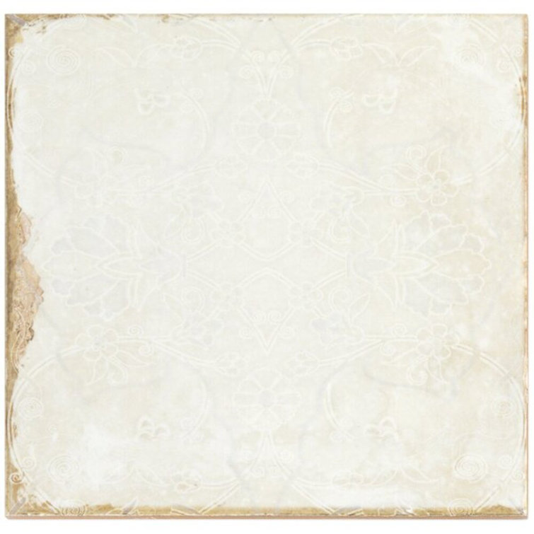 Haven Collection 8x8 Polished White Ceramic Wall Tile