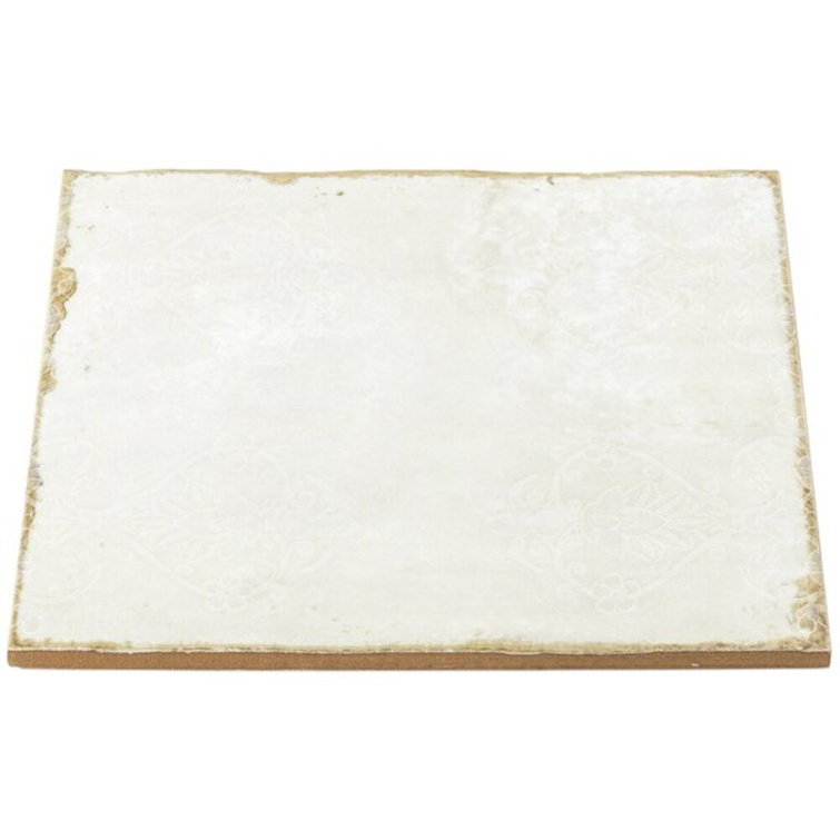 Haven Collection 8x8 Polished White Ceramic Wall Tile