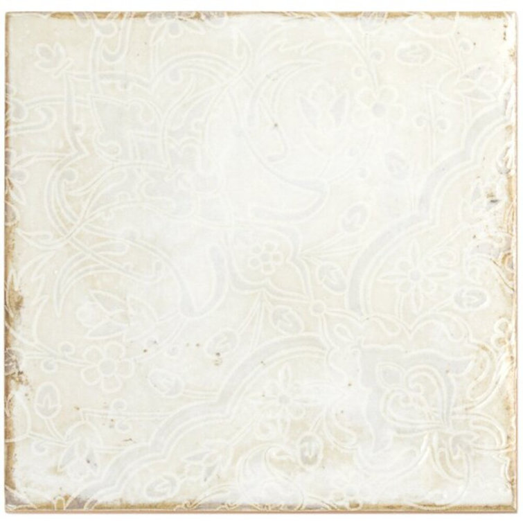 Haven Collection 8x8 Polished White Ceramic Wall Tile