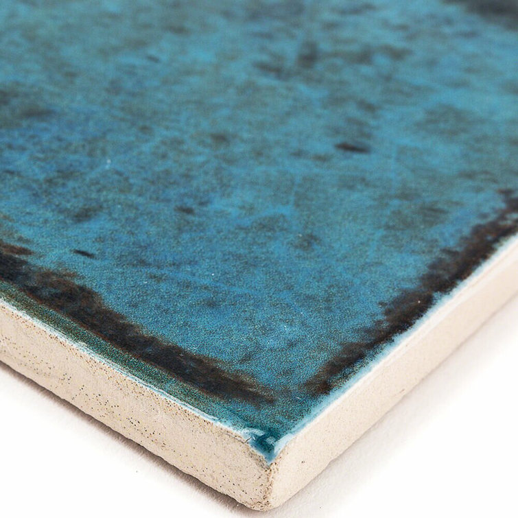 Moze Blue 3" x 12" Polished Ceramic Subway Wall Tile