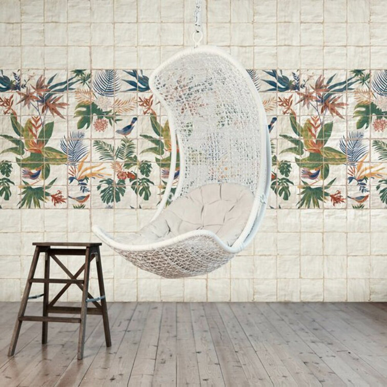 Haven Collection White Polished Ceramic Square Wall Tile