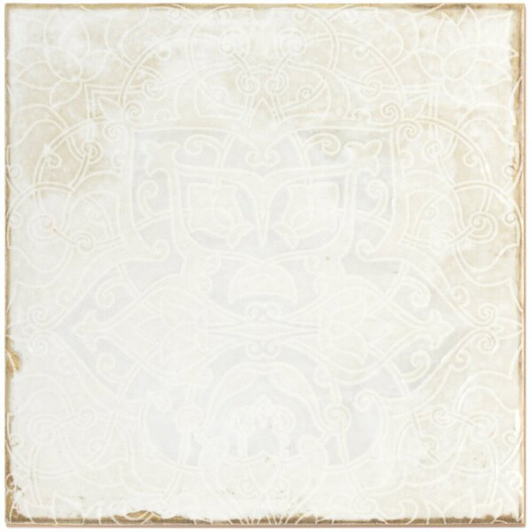 Haven Collection 8x8 Polished White Ceramic Wall Tile