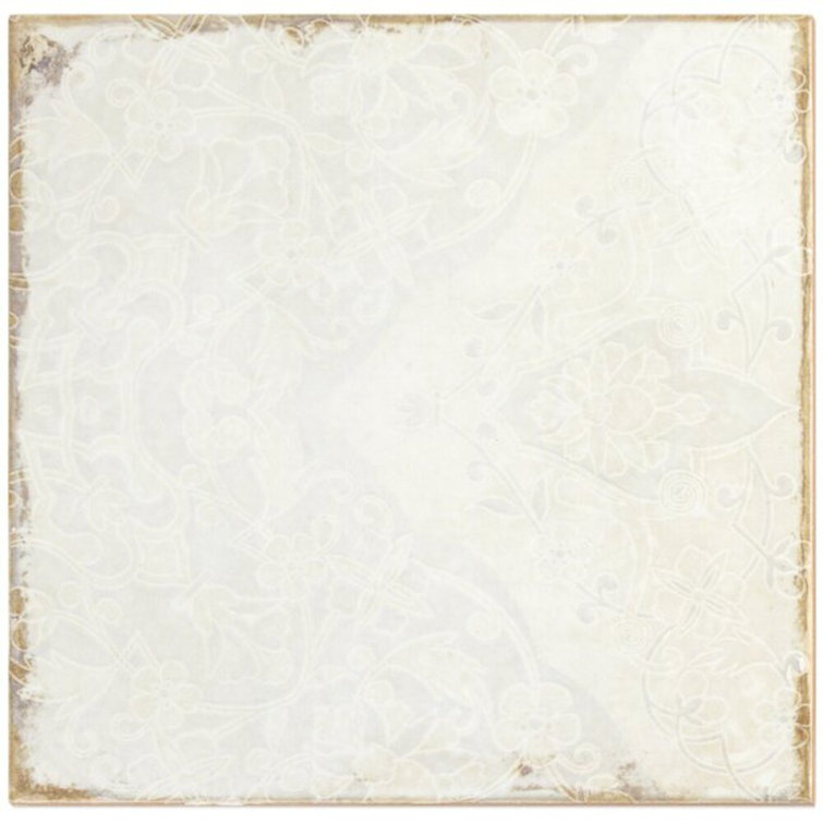 Haven Collection 8x8 Polished White Ceramic Wall Tile