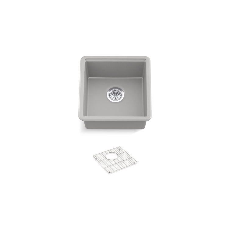 Billings 18" Matte Grey Composite Undermount Bar Sink