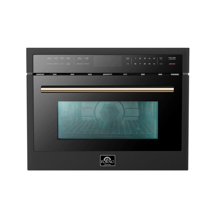 Oliena Black Stainless Steel 24-Inch Microwave Convection Oven Combo