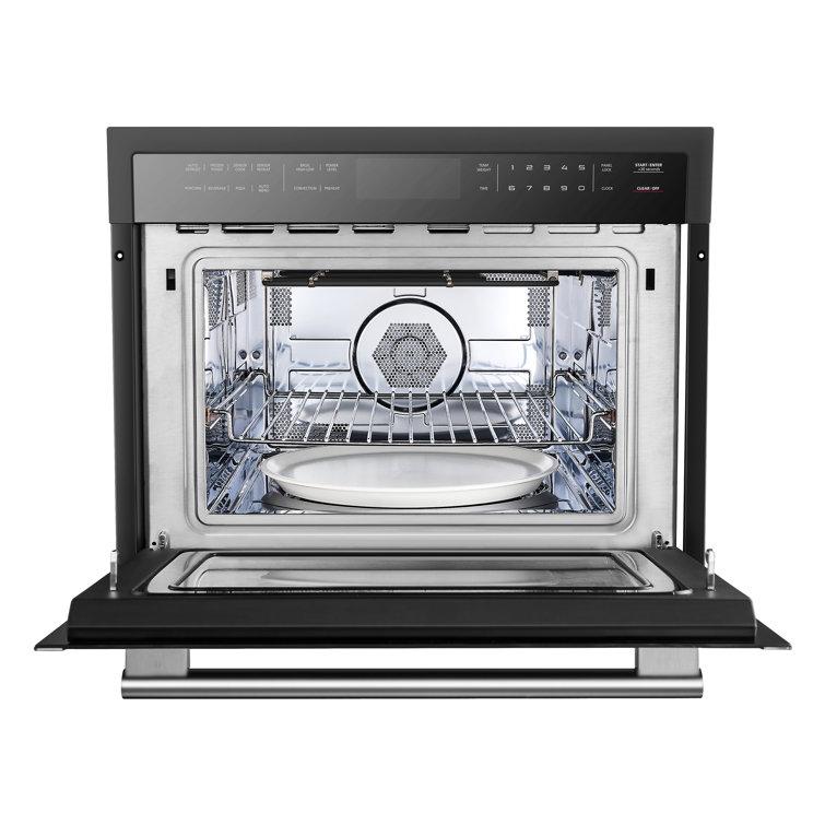 Oliena Black Stainless Steel 24-Inch Microwave Convection Oven Combo