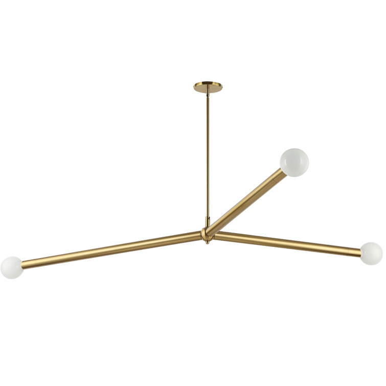 Aged Brass 3-Light Indoor/Outdoor Pendant
