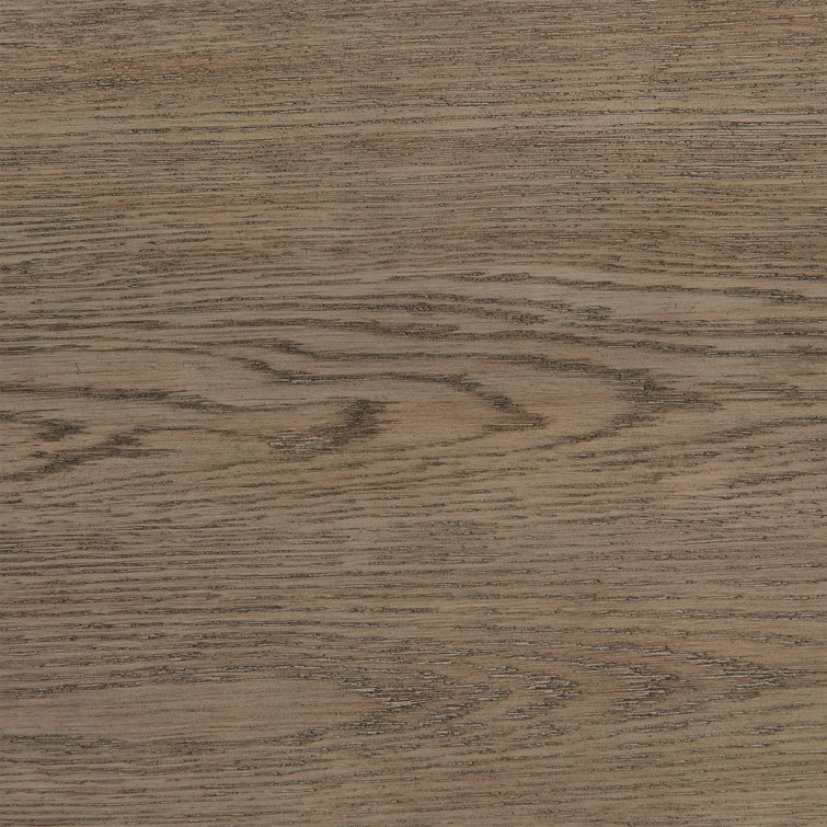 Gray Round Wood Pedestal Dining Table, 52-inch