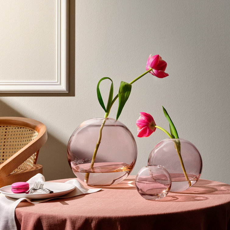 Mars Apricot Crystal Decorative Vase