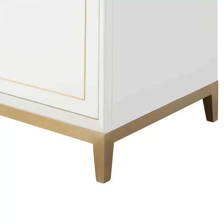Gracie 36'' Satin White Single Bathroom Vanity with White Quartz Top