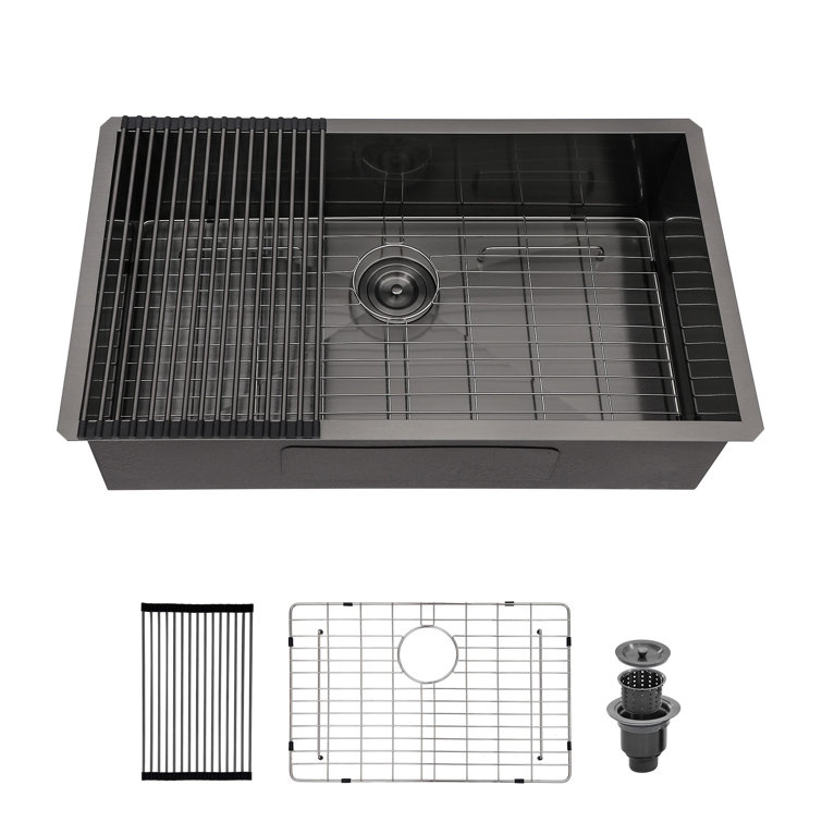 30'' Stainless Steel Single Bowl Undermount Kitchen Sink