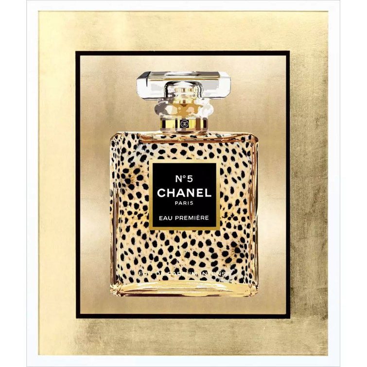 Wild Perfume Animal Print Gold Leaf Framed Art Set