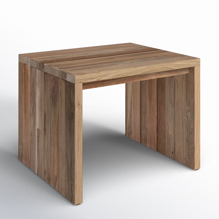 Reclaimed Natural Teak Outdoor Rectangular Side Table